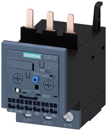 Siemens SIRIUS 3RU2 Thermal Overload Relay 1NC/1NO, 0.16 A F.L.C, 3 A Contact Rating, 0.06 kW, 3P, SIRIUS [3RU21160AC1]; 252-3279