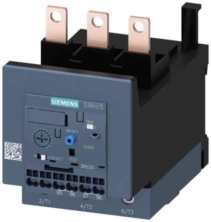 Siemens SIRIUS 3RU2 Thermal Overload Relay 1NC/1NO, 90 A F.L.C, 3 A Contact Rating, 75 kW, 3P, SIRIUS [3RU21464LB1]; 252-3382