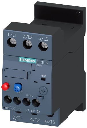 Siemens SIRIUS 3RU2 Thermal Overload Relay 1NC/1NO, 90 A F.L.C, 3 A Contact Rating, 75 kW, 3P, SIRIUS [3RU21464LD0]; 252-3383