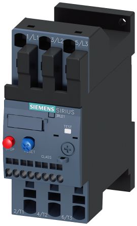 Siemens SIRIUS 3RU2 Thermal Overload Relay 1NC/1NO, 100 A F.L.C, 3 A Contact Rating, 90 kW, 3P, SIRIUS [3RU21464MD0]; 252-3386