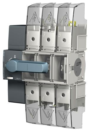 Socomec 3P Pole DIN Rail Switch Disconnector - 125A Maximum Current, 75kW Power Rating [22003012]; 252-3436