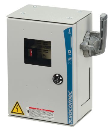 Socomec 6 Pole Wall Mount Isolator Switch - 200A Maximum Current, IP65 [32736020]; 252-3507