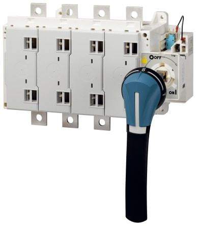 Socomec 3P Pole DIN Rail Switch Disconnector - 1600A Maximum Current, 900kW Power Rating [35003161]; 252-3514