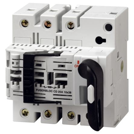 Socomec Fuse Switch Disconnector, 3 Pole, 32A Max Current, 32A Fuse Current [36315003]; 252-3524