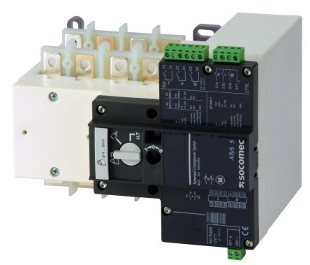 Socomec 4P Pole DIN Rail Switch Disconnector - 40A Maximum Current [95034004]; 252-3635