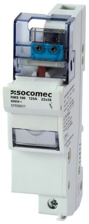 Socomec 100A Fuse Holder for 22.2 x 58mm Fuse, 2P [57035012]; 252-3749