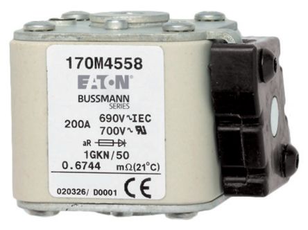 Socomec 1.6kA Tag Fuse, NH3, 690V, 150mm [170M6469]; 252-5306