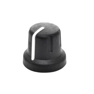 Sifam 16mm Black Potentiometer Knob for 12.5mm Shaft D Shaped, 3/05/DRNP120 006/26 /1004 /224 [3/05/DRNP120 006/26 /1004 /224]; 252-7017
