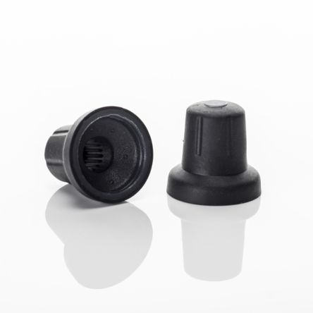 Sifam 17mm Black Potentiometer Knob for 6mm Shaft Splined, 3/07/TPN175 006 ILLUMINATED [3/07/TPN175 006 ILLUMINATED]; 252-7022