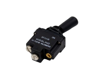 TE Connectivity Toggle Switch, Through Hole Mount, On-On, SPST, Threaded Connector Terminal [07-1-1-13]; 252-7517