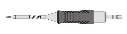 Weller RTMS 004 C MS 0.4 mm Conical Soldering Iron Tip for use with WXMPS-MS (Smart) Soldering Iron [T0050115399]; 252-8211