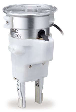 SMC 2 Finger Double Action Pneumatic Gripper, JMHZ2-16D-X7400B-HC10-P, Parallel Gripping Type [JMHZ2-16D-X7400B-HC10-P]; 252-8302