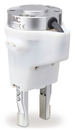 SMC 2 Finger Double Action Pneumatic Gripper, JMHZ2-16D-X7400B-CRX, Parallel Gripping Type [JMHZ2-16D-X7400B-CRX]; 252-8311
