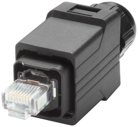 Siemens Plug Ethernet Connector, Cable Mount, Cat5 Straight 2 x 2 Port 4 -Way [6GK19011BB106AA0]; 253-0811