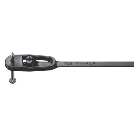 Thomas & Betts Cable Ties, , 200mm x 4.6 mm, Black Nylon, Pk-50 [7TAG009520R0073]; 253-1036