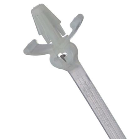 Thomas & Betts Cable Ties, , 185mm x 4.8 mm, Natural Nylon, Pk-100 [7TAG009530R0007]; 253-1042