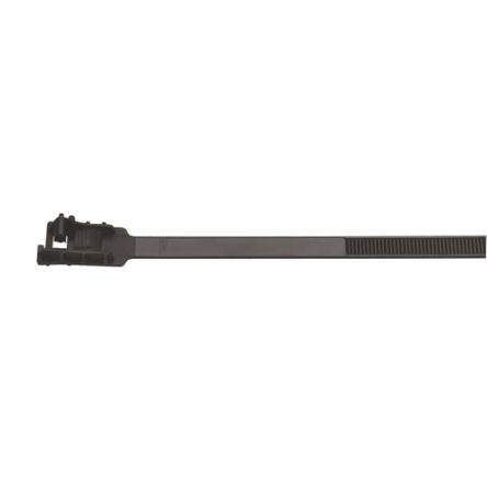 Thomas & Betts Cable Ties, , 483mm x 12.5 mm, Black Nylon, Pk-100 [7TAG009550R0018]; 253-1046