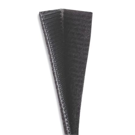 Thomas & Betts Cable Ties, Hook and Loop, 152.4mm x 19.5 mm, Black Nylon, Pk-10 [7TAG009630R0046]; 253-1083