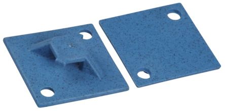 Thomas & Betts Self Adhesive Blue Cable Tie Mount 28.6 mm x 28.6mm [7TAG009660R0026]; 253-1096