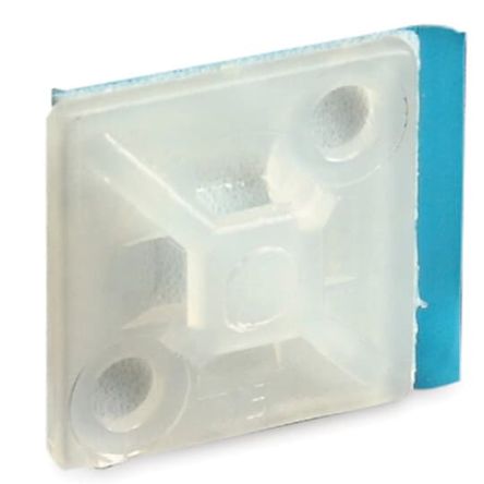 Thomas & Betts Self Adhesive Natural Cable Tie Mount 28.6 mm x 28.6mm [7TAG009800R0000]; 253-1120
