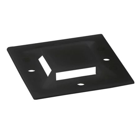 Thomas & Betts Self Adhesive Black Cable Tie Mount 38.1 mm x 38.1mm [7TAG009830R0003]; 253-1140