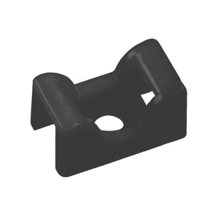 Thomas & Betts Cable Ties, Mounting Base, 23.4mm x 14.2 mm, Black Nylon, Pk-100 [7TAG009840R0018]; 253-1154