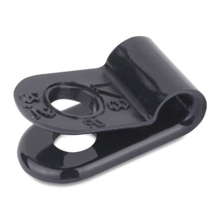 Thomas & Betts Black Nylon cable clamp, 12.7mm Max. Bundle [7TAG009970R0089]; 253-1206