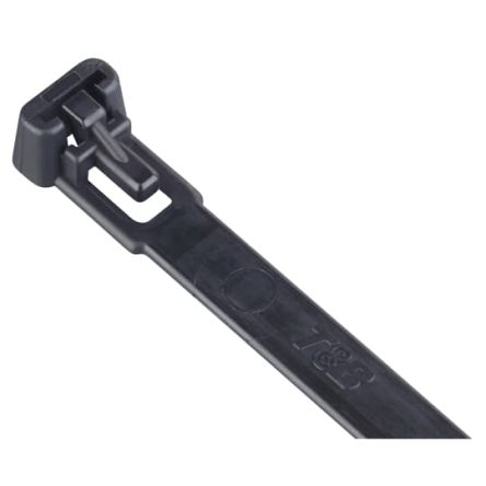 Thomas & Betts Cable Ties, , 302mm x 7.6 mm, Black Nylon, Pk-5000 [7TAG054750R0009]; 253-1254