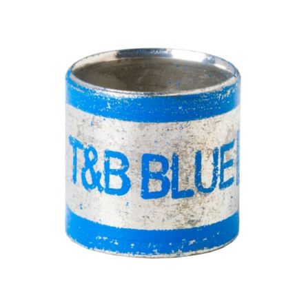 Thomas & Betts Bronze Blue Cable Sleeve, 7.5mm Diameter, 7.9mm Length, GSB261 Series [7TAI029070R0027]; 253-1339