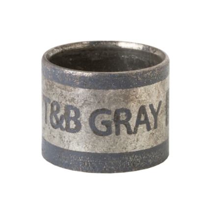 Thomas & Betts Bronze Silver Cable Sleeve, 7.2mm Diameter, 7.9mm Length, GSB287 Series [7TAI029070R0030]; 253-1342