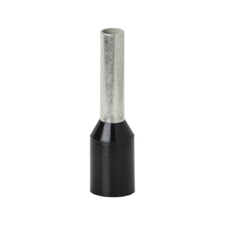 Thomas & Betts Bootlace Ferrule, 12mm Pin Length, 1.8mm Pin Diameter, Black [7TAI029780R0005]; 253-1415
