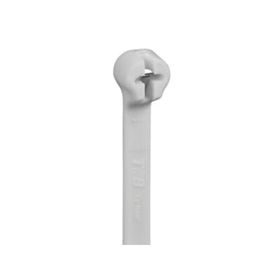 Thomas & Betts Cable Ties, , 186mm x 4.6 mm, White Nylon, Pk-1000 [7TAG009270R0052]; 253-1789