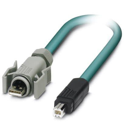 Phoenix Contact , Male USB A to Female USB B, 5m [1653906]; 253-2342