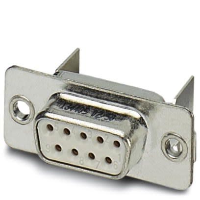 Phoenix Contact 9 Way Angled Panel Mount D-sub Connector Socket, 2.75mm Pitch [1654798]; 253-2344