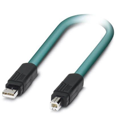 Phoenix Contact , Male USB A to Female USB B, 1m [1654853]; 253-2349