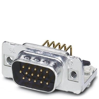 Phoenix Contact 15 Way Angled Panel Mount D-sub Connector Plug, 2.29mm Pitch [1655098]; 253-2351