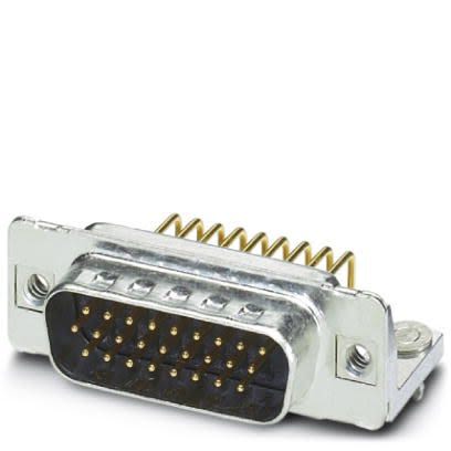 Phoenix Contact 9 Way Angled Panel Mount D-sub Connector Plug, 2.29mm Pitch [1655153]; 253-2354
