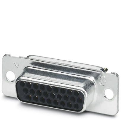 Phoenix Contact 26 Way Panel Mount D-sub Connector Socket, 1.98mm Pitch [1655166]; 253-2355