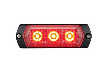 Patlite 1M1 Series Red Multiple Effect Warning Light, 12 → 24 V, Indoor/Outdoor, LED Bulb, IP68 [LPT-1M1-R]; 253-2649