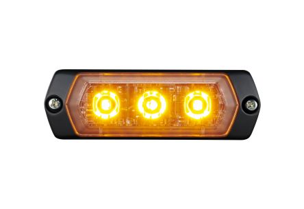 Patlite 1M1 Series Yellow Multiple Effect Warning Light, 12 → 24 V, Indoor/Outdoor, LED Bulb, IP68 [LPT-1M1-Y]; 253-2651