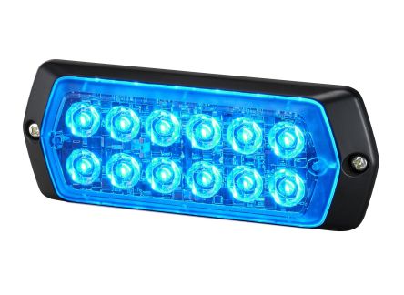 Patlite 2M1 Series Blue Multiple Effect Warning Light, 12 → 24 V, Indoor/Outdoor, LED Bulb, IP68 [LPT-2M1-B]; 253-2652