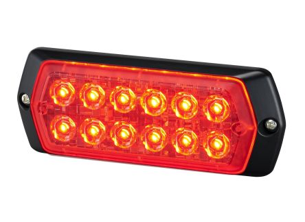 Patlite 2M1 Series Red Multiple Effect Warning Light, 12 → 24 V, Indoor/Outdoor, LED Bulb, IP68 [LPT-2M1-R]; 253-2654