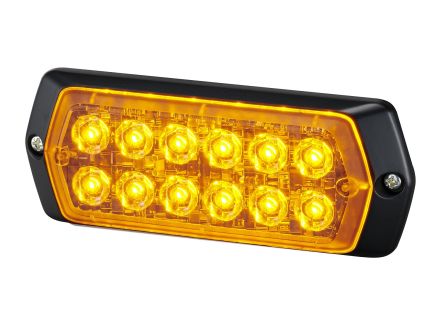 Patlite 2M1 Series Yellow Multiple Effect Warning Light, 12 → 24 V, Indoor/Outdoor, LED Bulb, IP68 [LPT-2M1-Y]; 253-2655