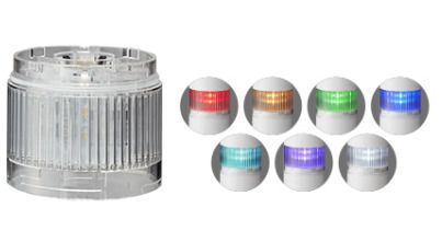 Patlite LR6 Series Blue, Green, Light Blue, Purple, Red, White, Yellow Multiple Effect Light Module for Use with LR6 [LR6-E-MZ]; 253-2656