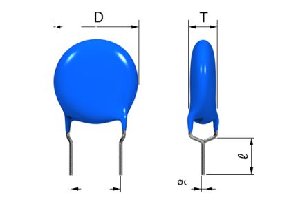 TDK Single Layer Ceramic Capacitor (SLCC) 0.01μF 1kV dc –20 %, +80 %, CK45, Through Hole [CK45-E3AD103ZYVNA]; 253-2835