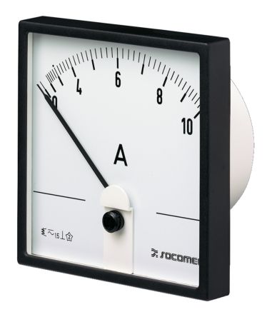 Socomec 192D Analogue Panel Ammeter 20A AC, 72mm x 72mm [192D3315]; 253-3629