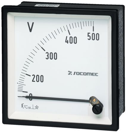 Socomec 192G Series Analogue Voltmeter AC [192G1204]; 253-3644