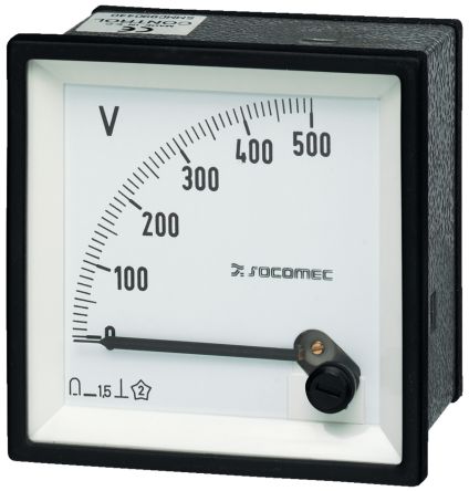 Socomec 192G Series Analogue Voltmeter DC [192G5012]; 253-3646