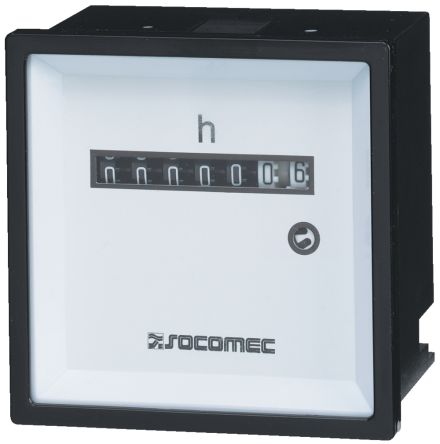 Socomec 192Q Hour Meter Mechanical, 115 V [192Q3106]; 253-3652