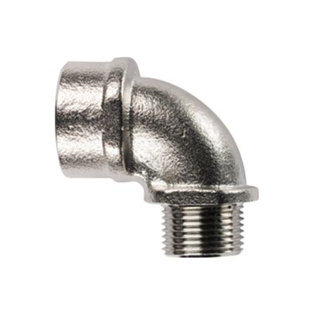 Flexicon, Cable Conduit Fitting, 25mm Nominal Size, M25, Brass, Grey [BM90-25M]; 253-5241